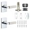 Sure-Loc Hardware Sure-Loc Hardware Levanto Privacy Rosette, Polished Chrome, Knurled Grip in Nickel LV102 26 GRIP-KN NI - alternate 3